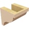 Ekena Millwork 4"W x 4"D x 4"H Wide Garner Rough Cedar Woodgrain TimberThane Corbel, Primed Tan CORUR04X04X04GARRCPR - alternate 4